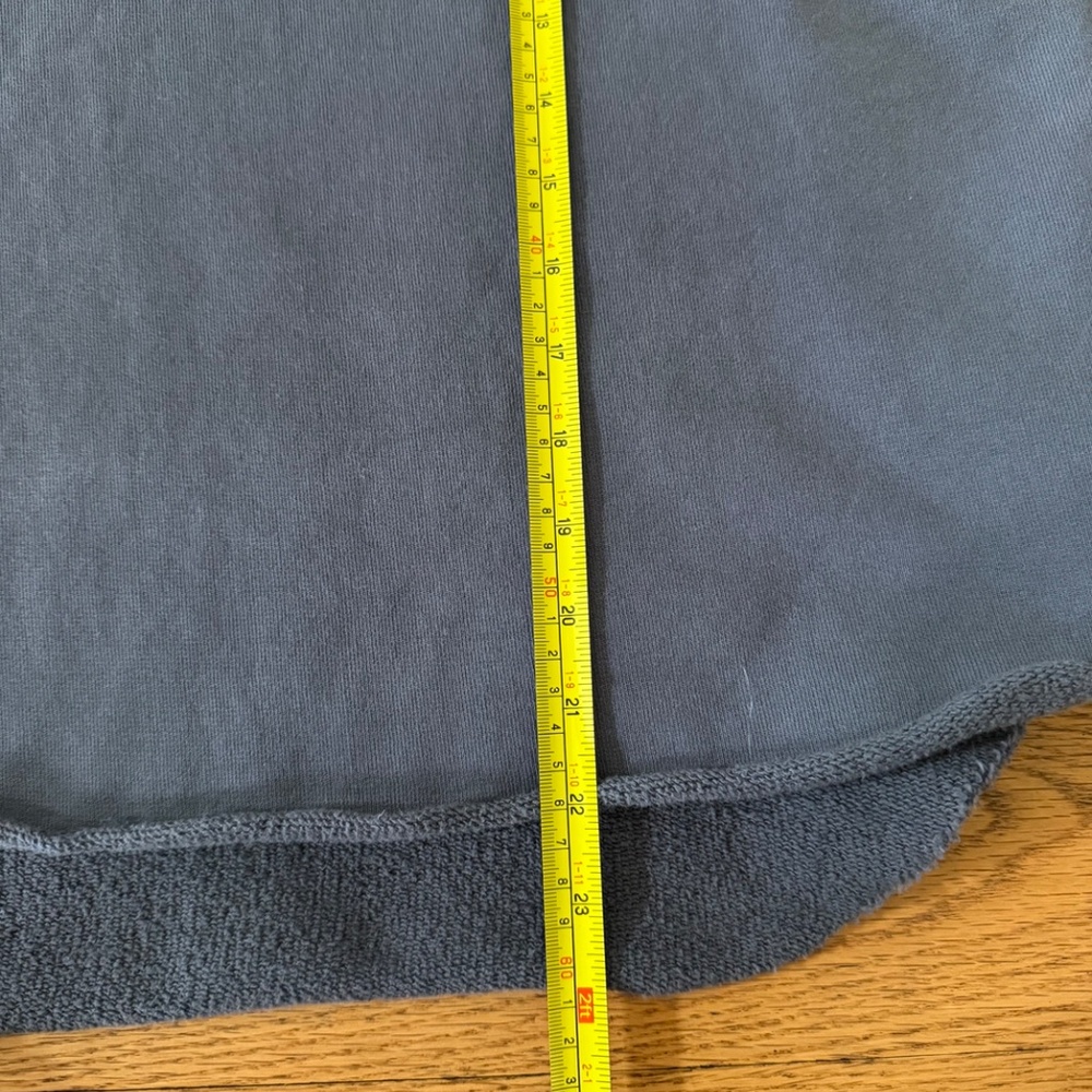 Frank & Eileen Effie Long Sleeve Funnel Neck Capelet in Elephant Grey, Size XS - Picture 10 of 11